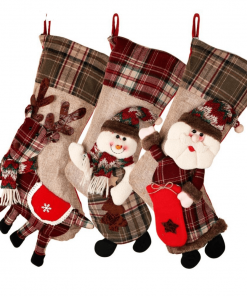 botte de noël brodée