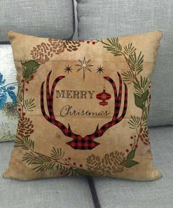 housse de coussin de noël MERRY CHRISTMAS