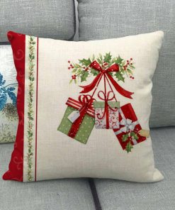 housse de coussin theme noel