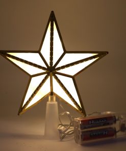 Étoile de noël lumineuse pour sapin